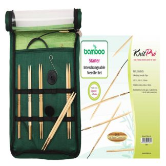 KNITPRO Bamboo Interchangeable Circular Needles Starter Set
