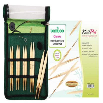 KNITPRO Bamboo Interchangeable Circular Needles Starter Set
